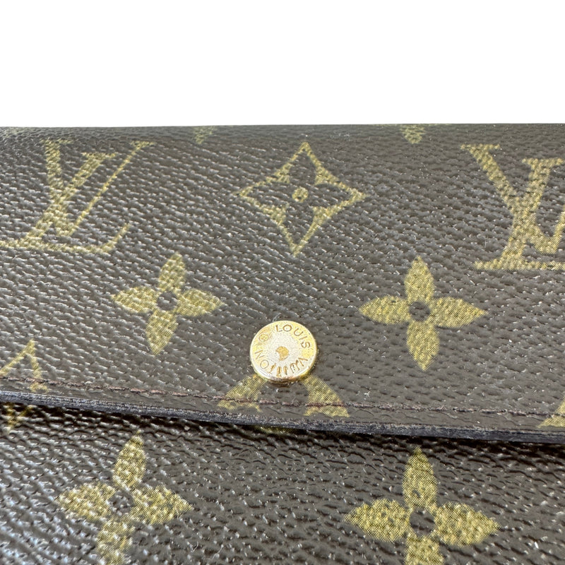 Women's Monogram Sarah Wallet Brown