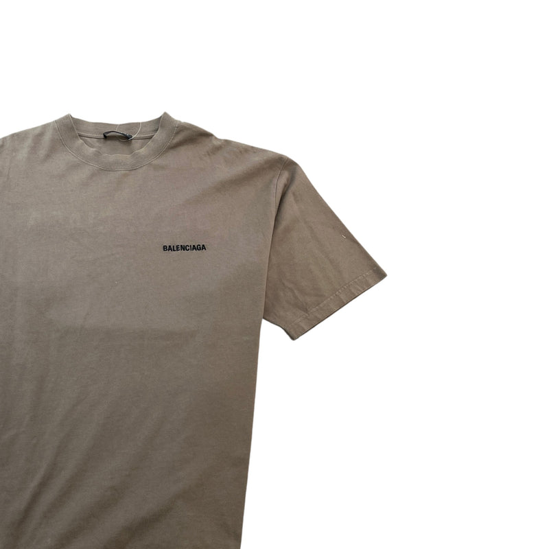 Men's Embroidered Logo T-Shirt Green Size XL