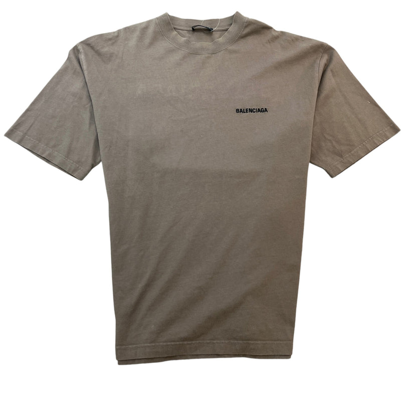 Men's Embroidered Logo T-Shirt Green Size XL