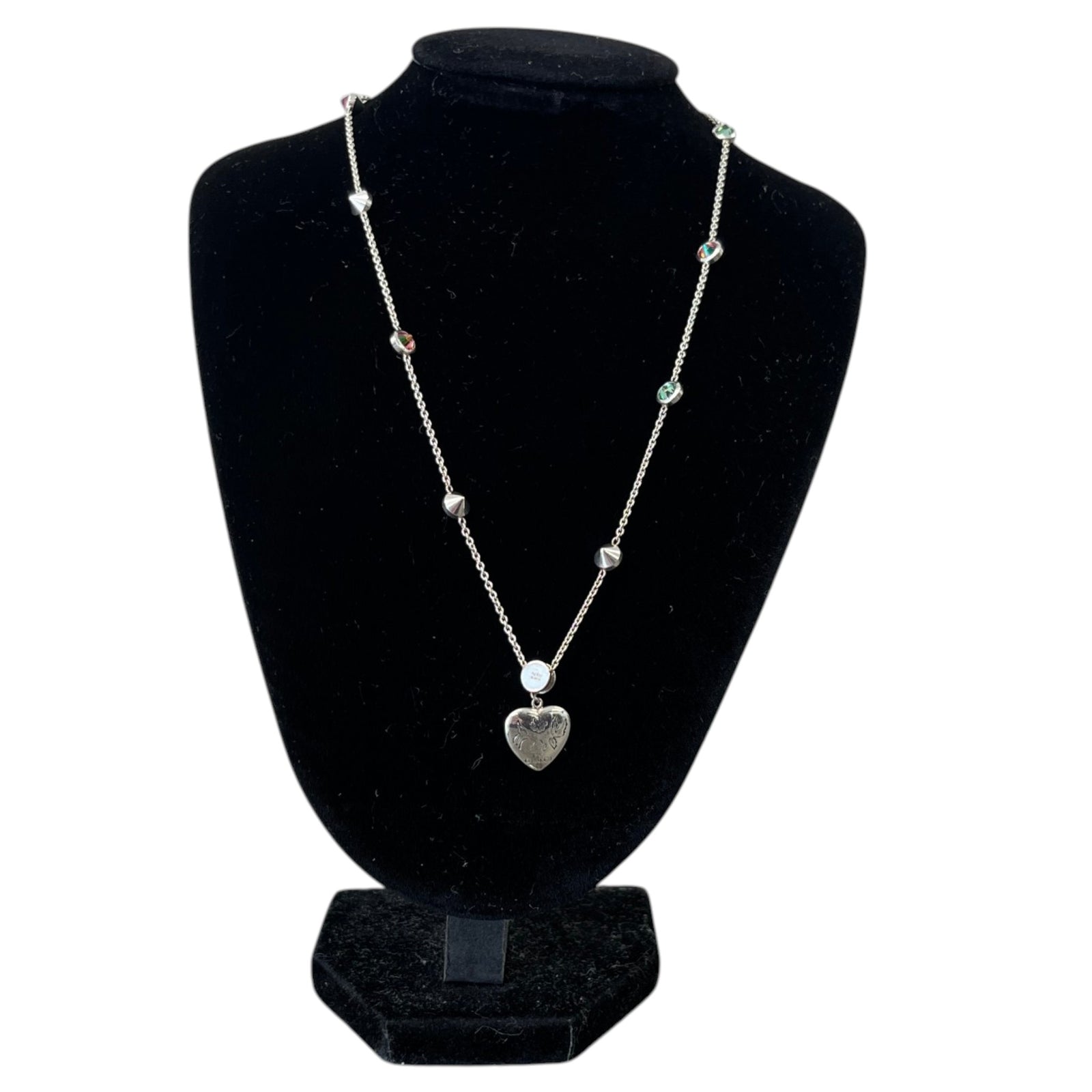 Women's Blind For Love Necklace + Earrings Silver - Photo 2