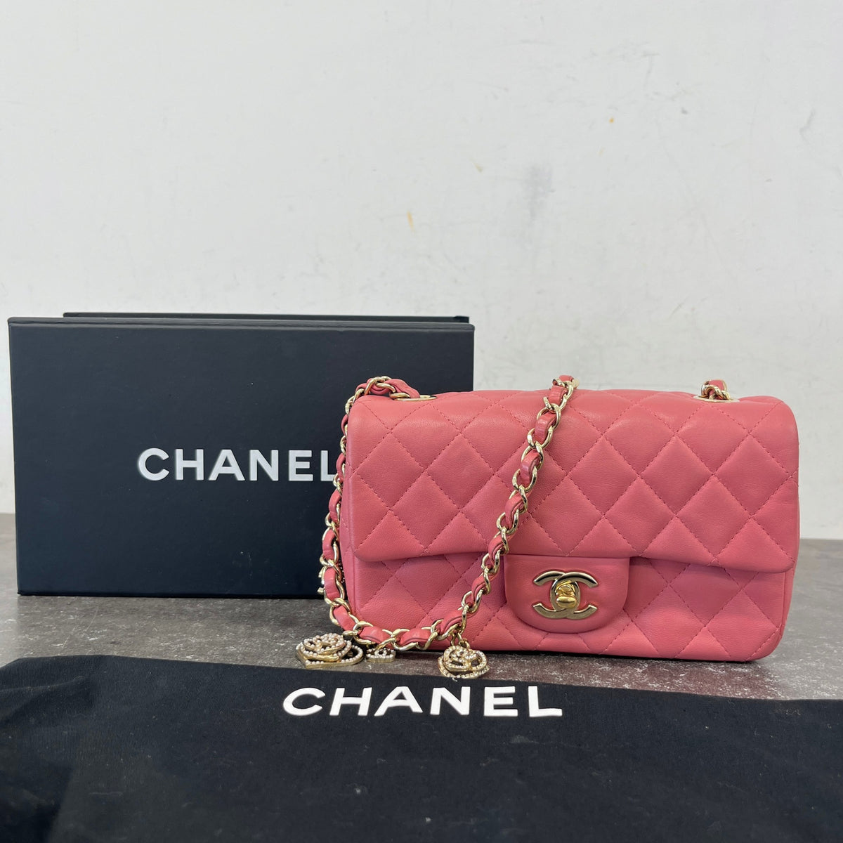 Women's Valentine Charms Mini Rectangular Flap Handbag Pink - Photo 15