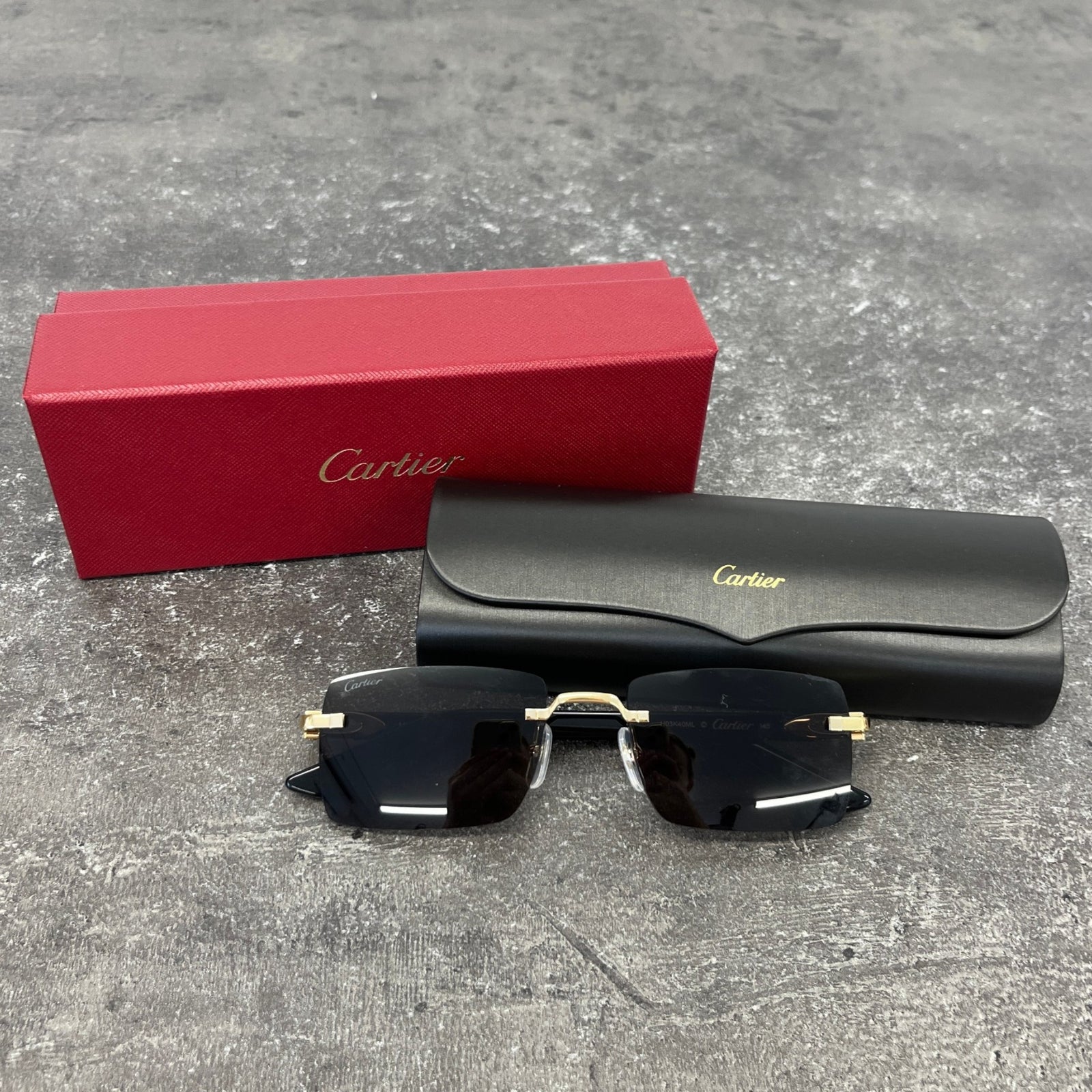 Men's Signature C Square-Frame Acetate Sunglasses Black - Photo 12