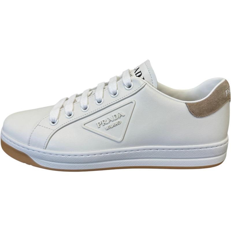 Women's Soft Scamosciato Low Trainers White Size UK 4.5 / EU 37.5