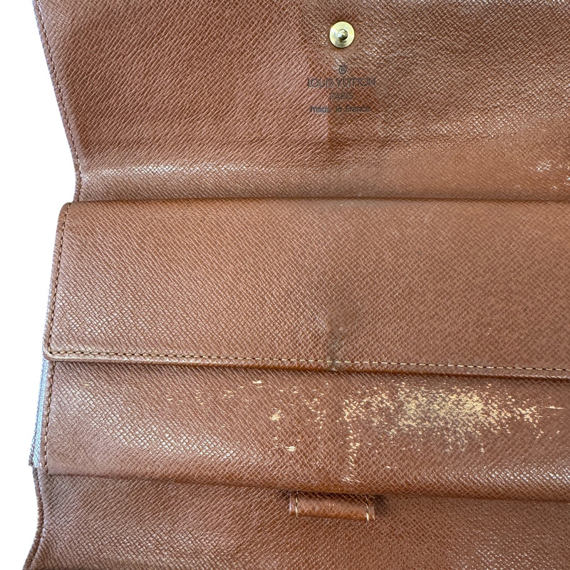 Women's Monogram Sarah Wallet Brown