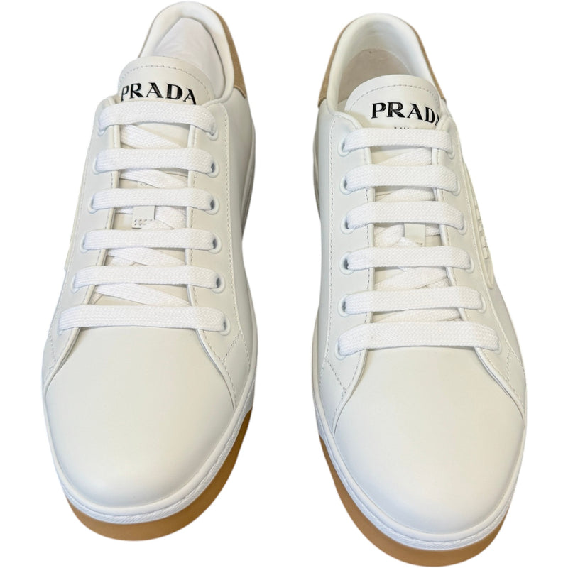 Women's Soft Scamosciato Low Trainers White Size UK 4.5 / EU 37.5