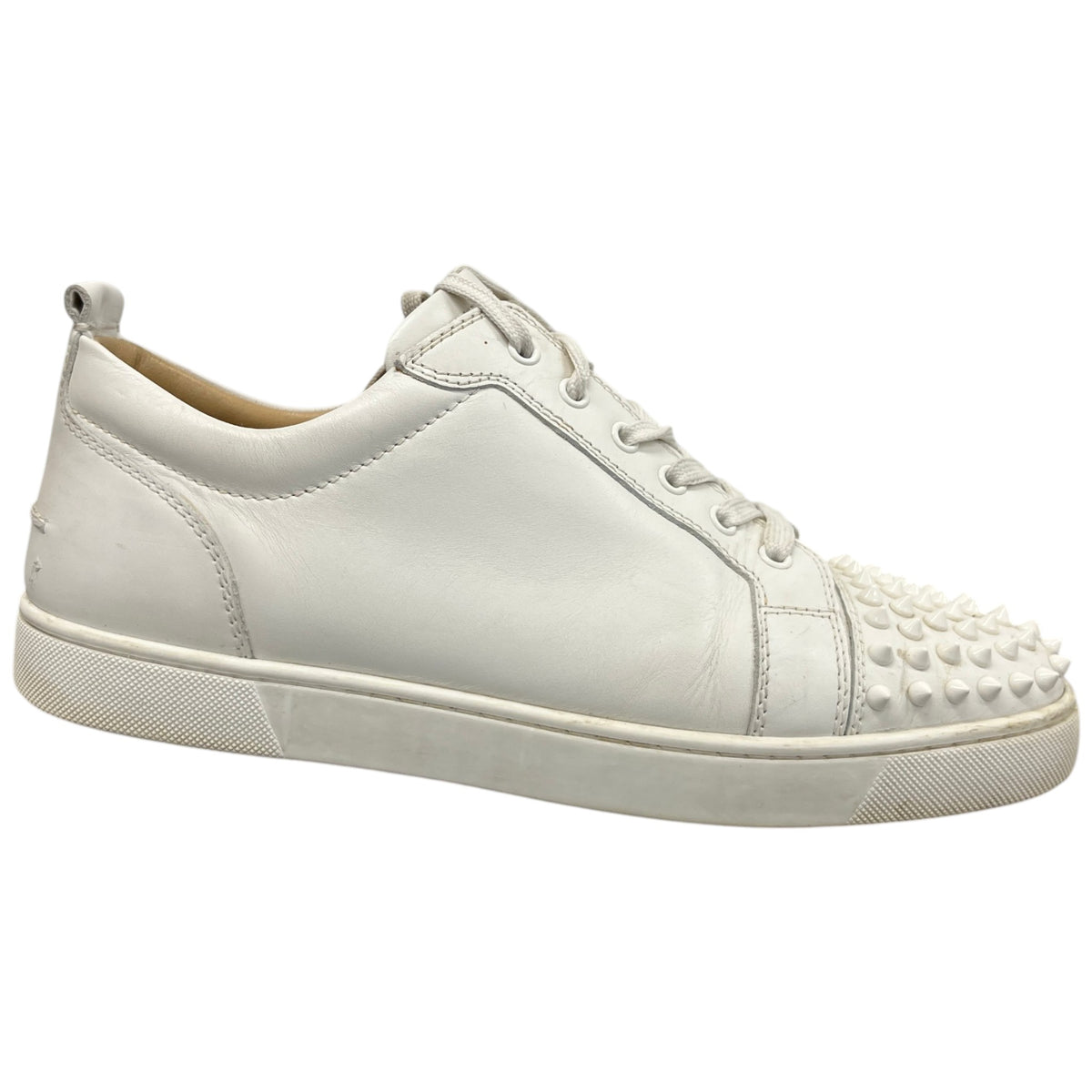 Men's Louis Junior Spikes Flat Low Trainers White Size UK 11 / EU 45 - Photo 1