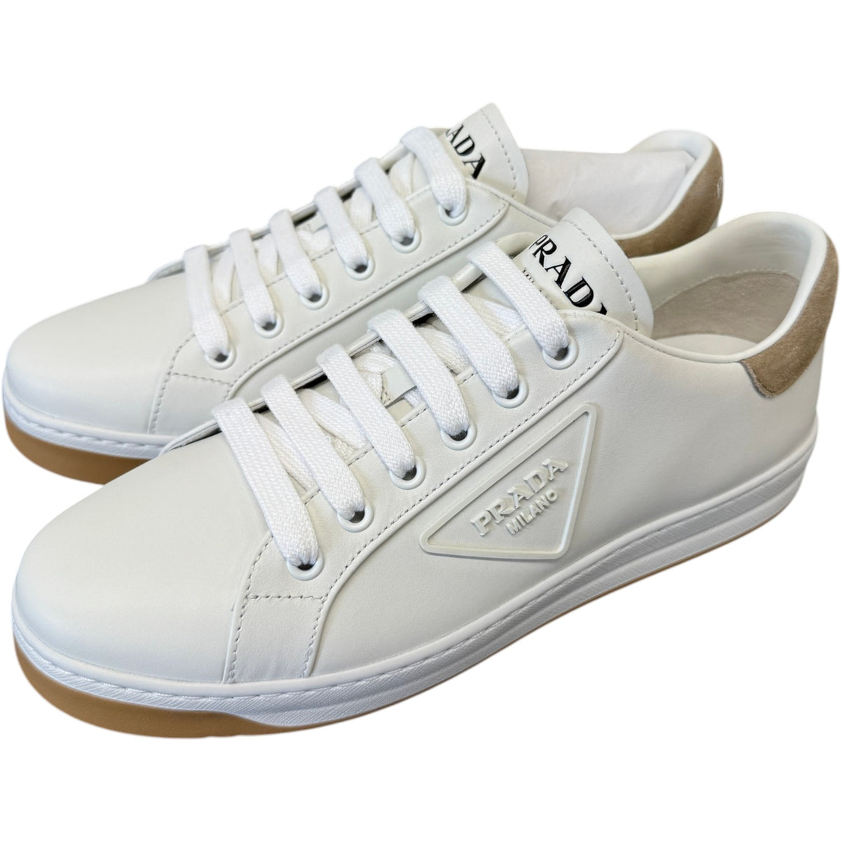 Women's Soft Scamosciato Low Trainers White Size UK 4.5 / EU 37.5 - Photo 7