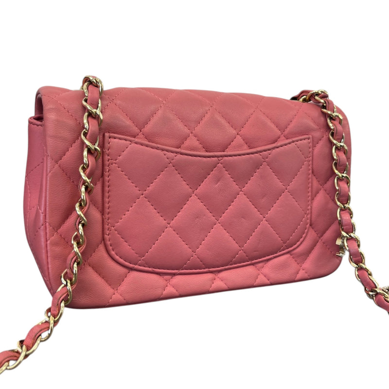 Women's Valentine Charms Mini Rectangular Flap Handbag Pink