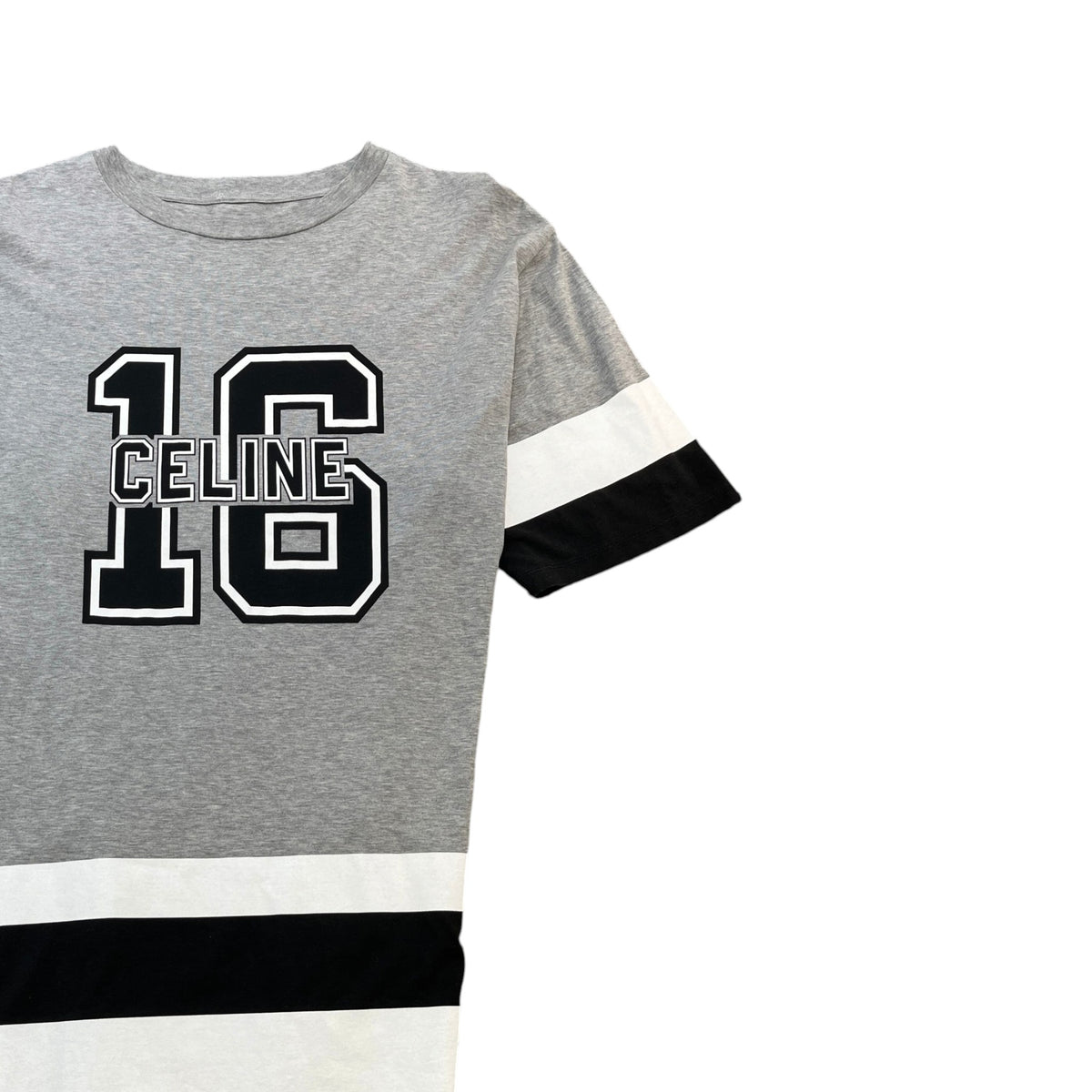 Men's Dysfunctional Bauhaus Oversized Number 16 T-Shirt Grey Size S - Photo 3