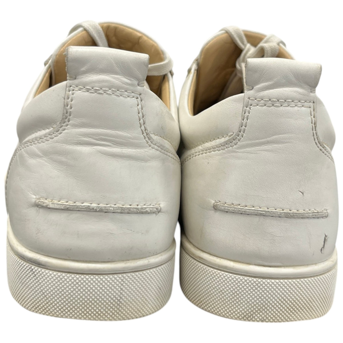Men's Louis Junior Spikes Flat Low Trainers White Size UK 11 / EU 45 - Photo 7
