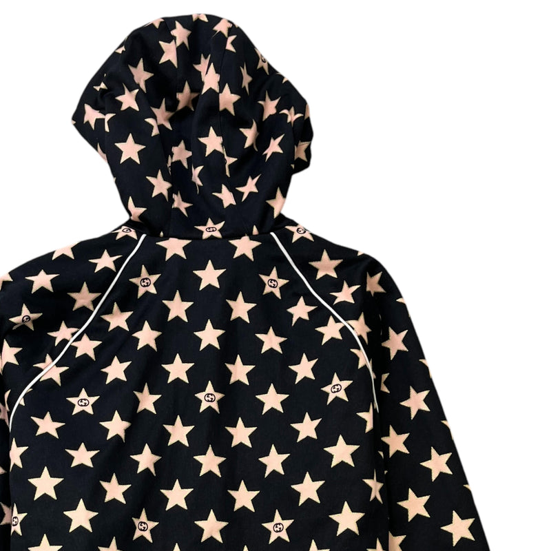 Men's Star Monogram Hoodie Black Size S