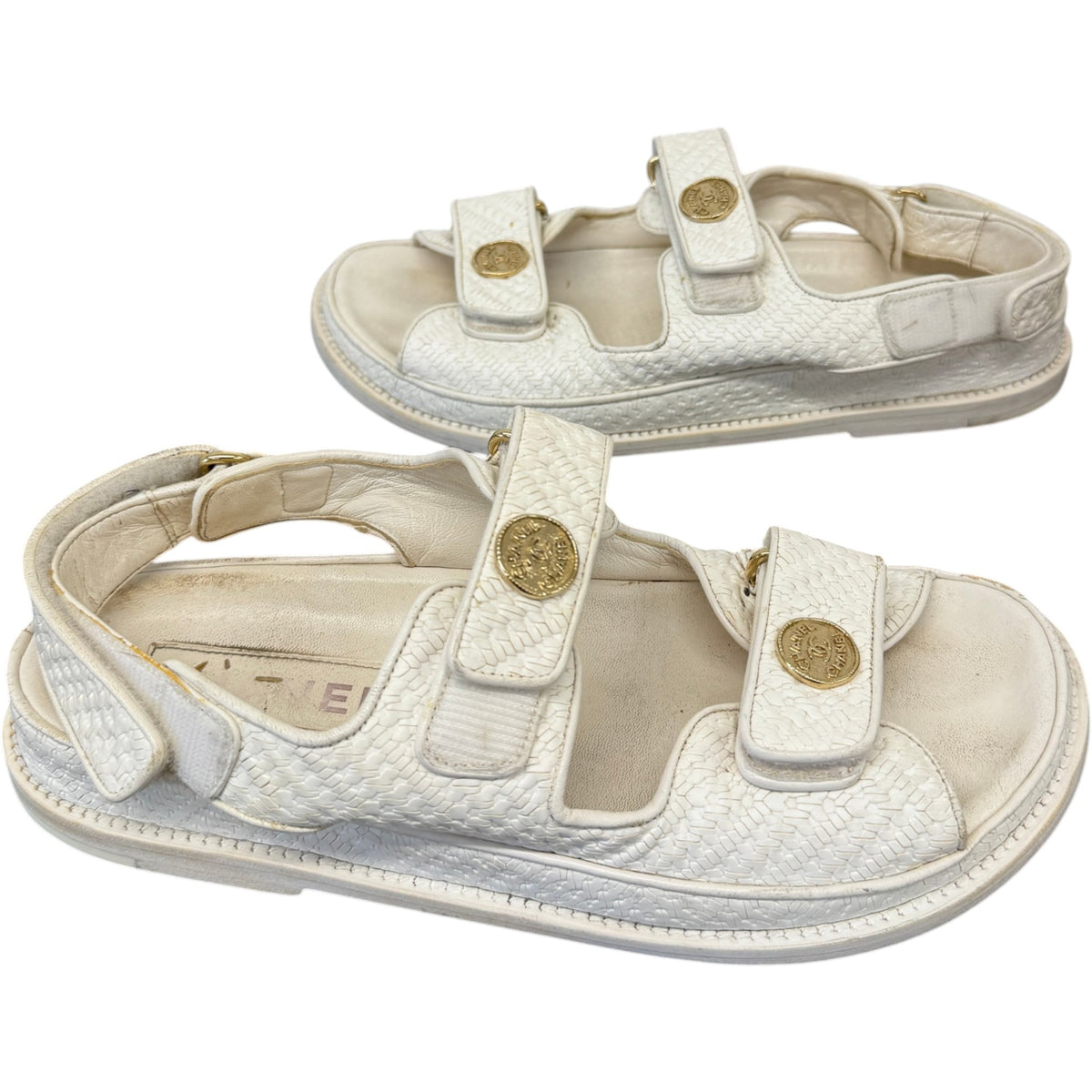 Women's Dad Sandals White Size UK 6 / EU 39 - Photo 3