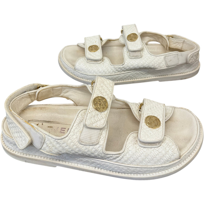 Women's Dad Sandals White Size UK 6 / EU 39
