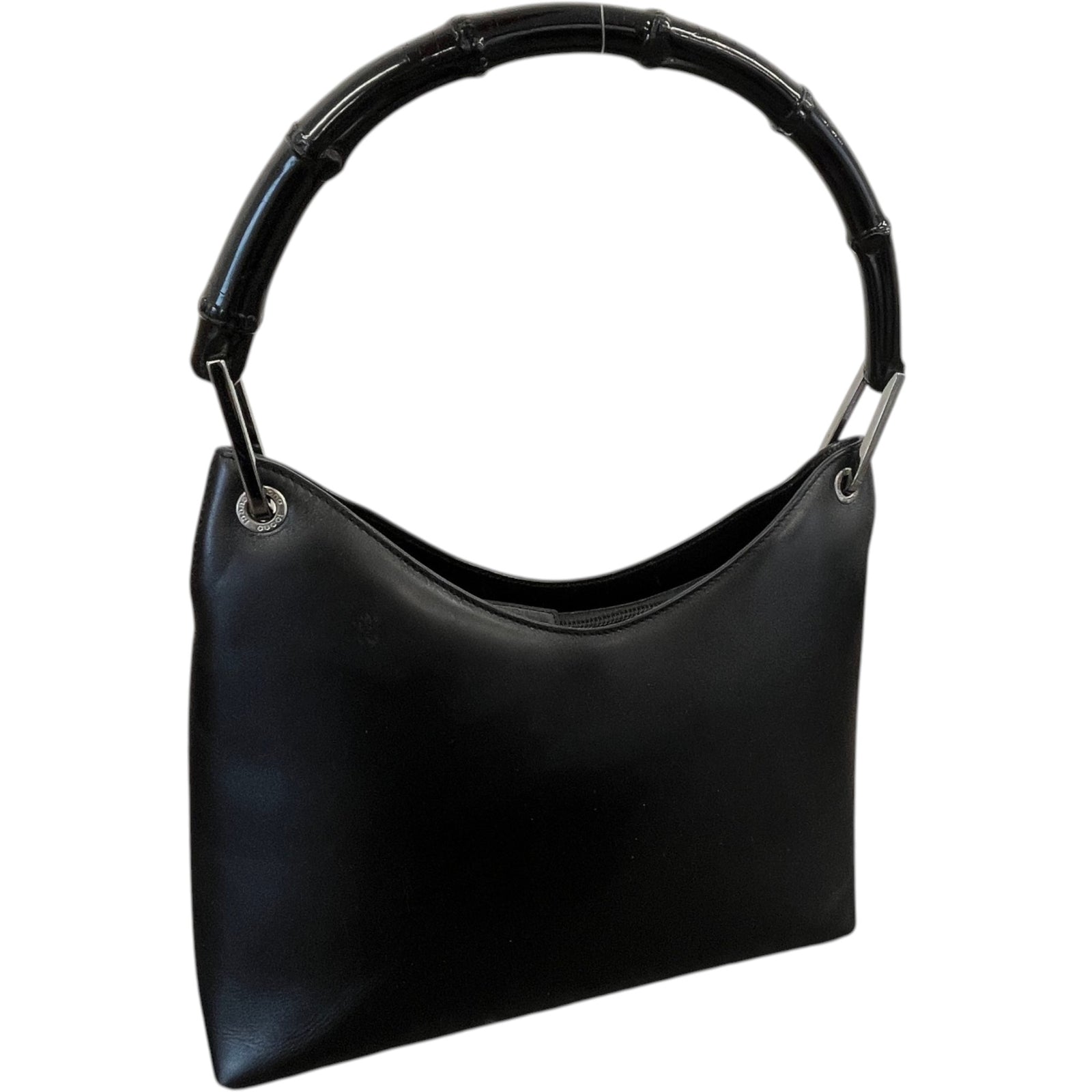 Women's Bamboo Hobo Bag Black - Photo 5