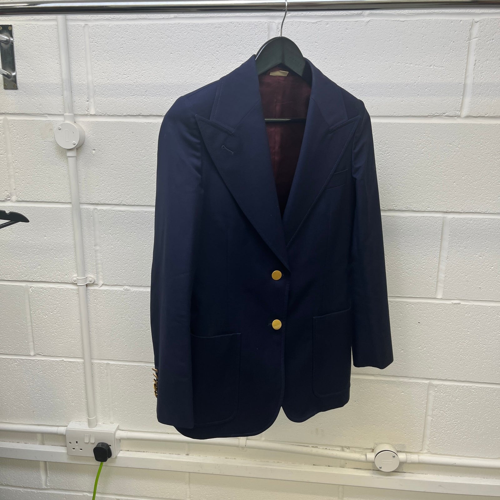 Women's Single Breasted Blazer Jacket Navy Size IT 38 / UK 6 - Photo 6