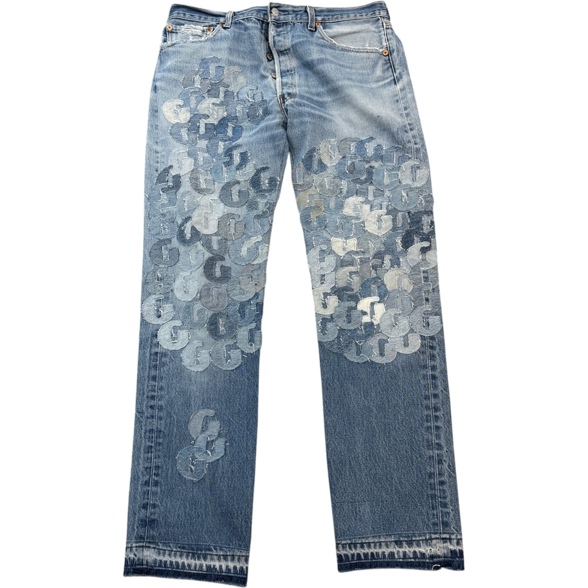 Men's Super G Patch Jeans Blue Size M / W32 - Photo 1