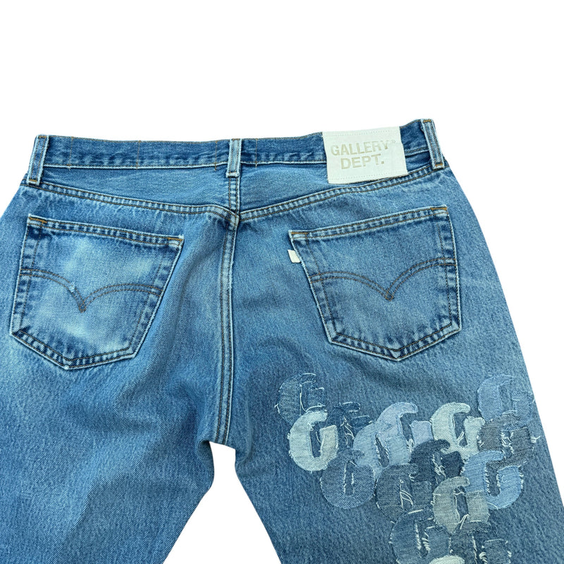 Men's Super G Patch Jeans Blue Size M / W32