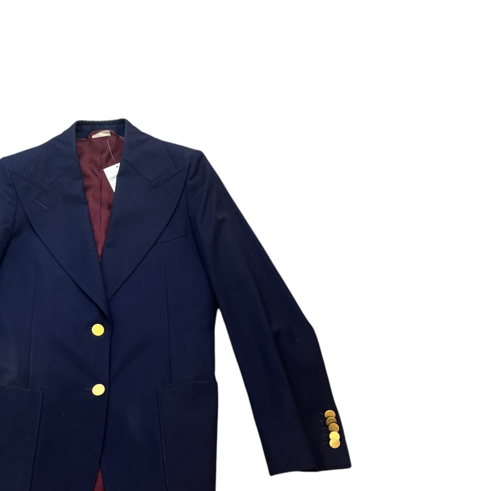 Women's Single Breasted Blazer Jacket Navy Size IT 38 / UK 6 - Photo 3