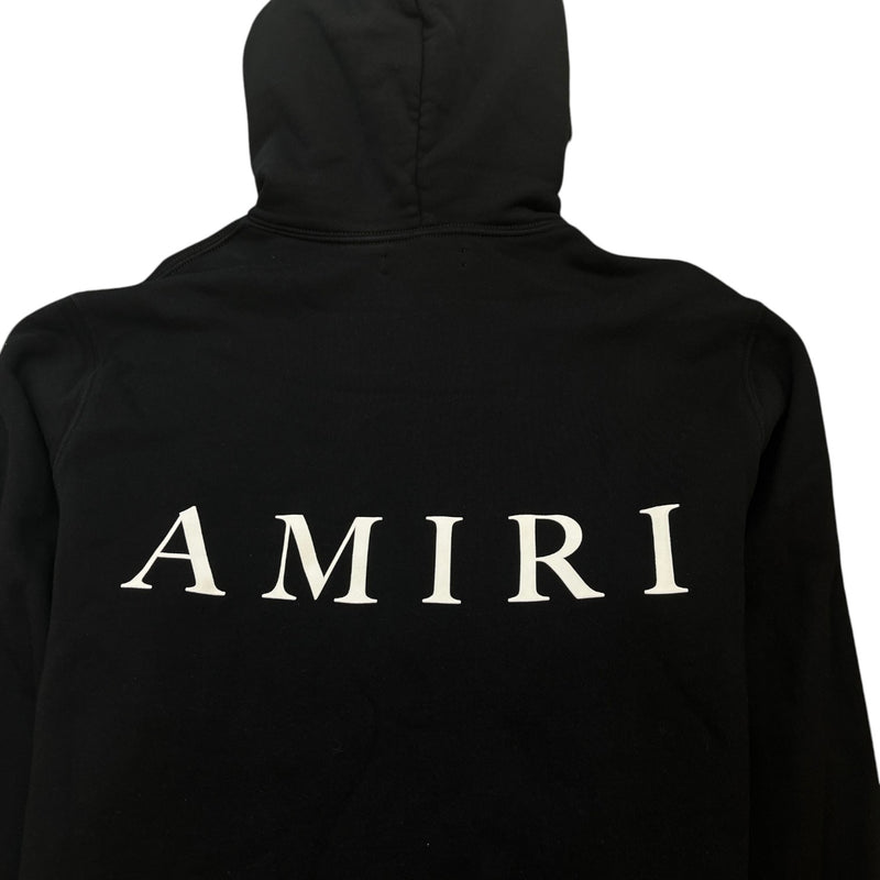 Men's Logo Print Hoodie Black Size L