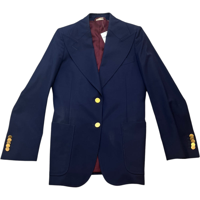 Women's Single Breasted Blazer Jacket Navy Size IT 38 / UK 6