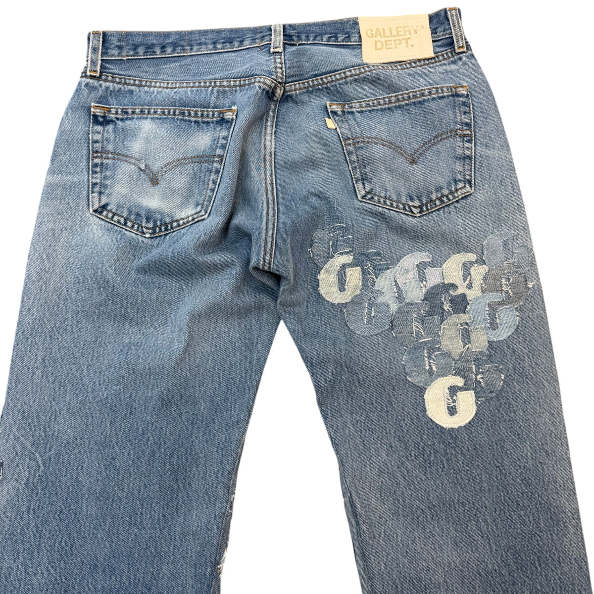 Men's Super G Patch Jeans Blue Size M / W32 - Photo 5