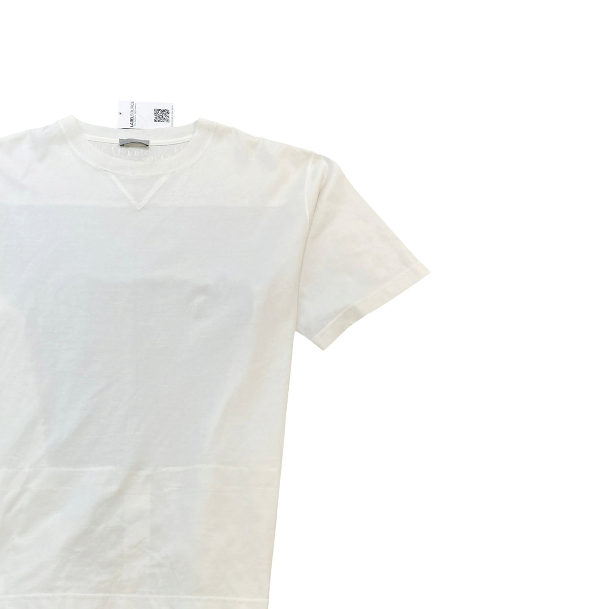 Men's Oblique Layered T-Shirt White Size XL - Photo 3