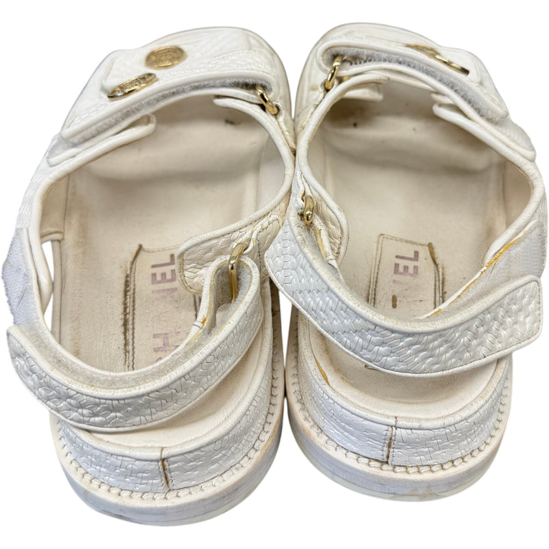 Women's Dad Sandals White Size UK 6 / EU 39