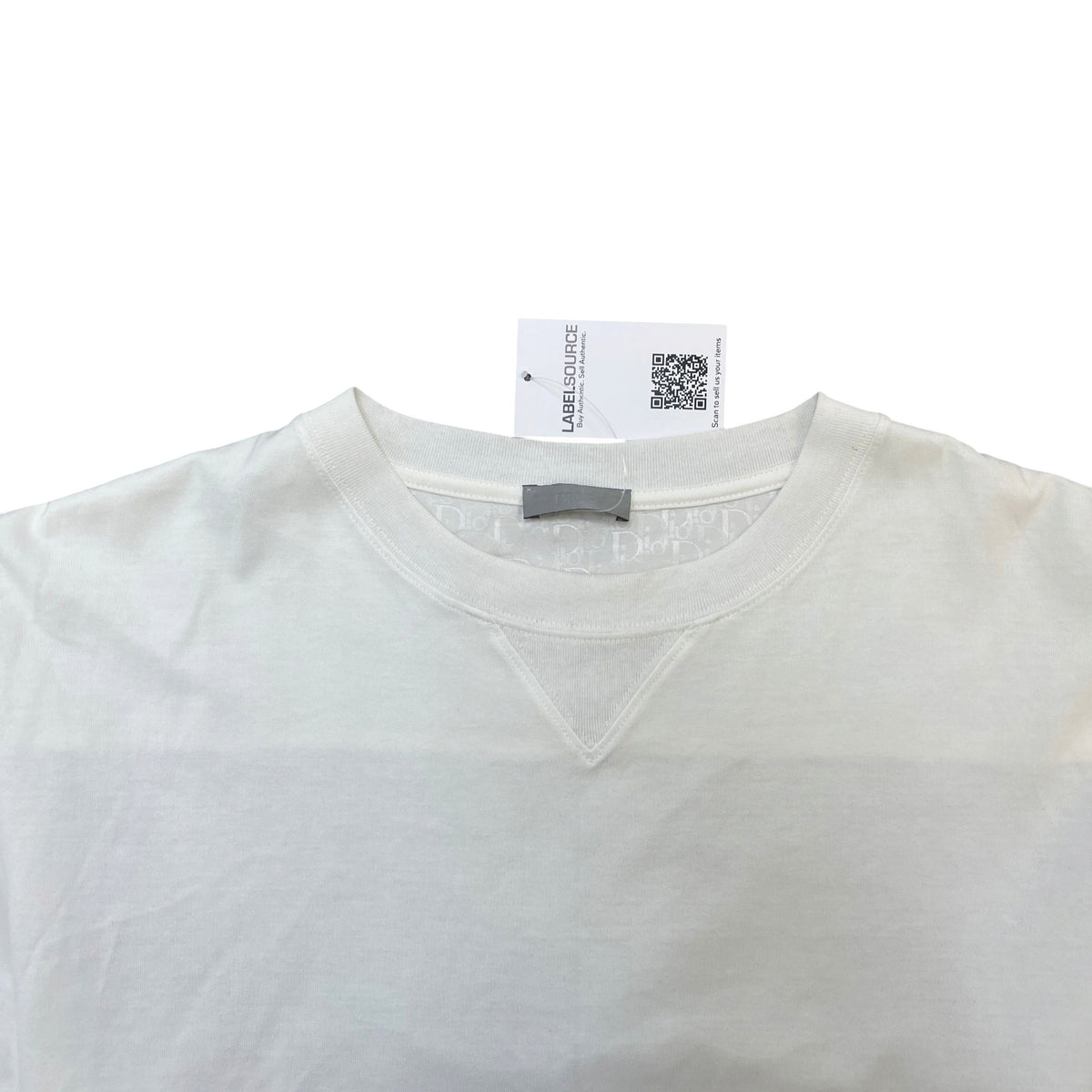 Men's Oblique Layered T-Shirt White Size XL - Photo 5