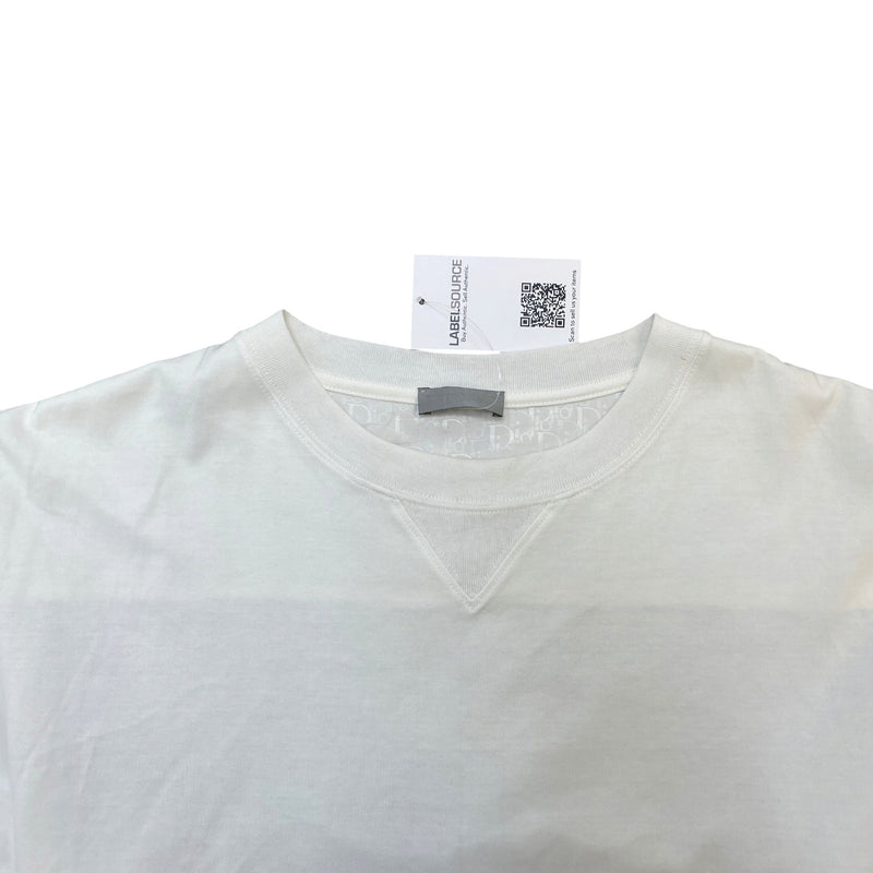 Men's Oblique Layered T-Shirt White Size XL