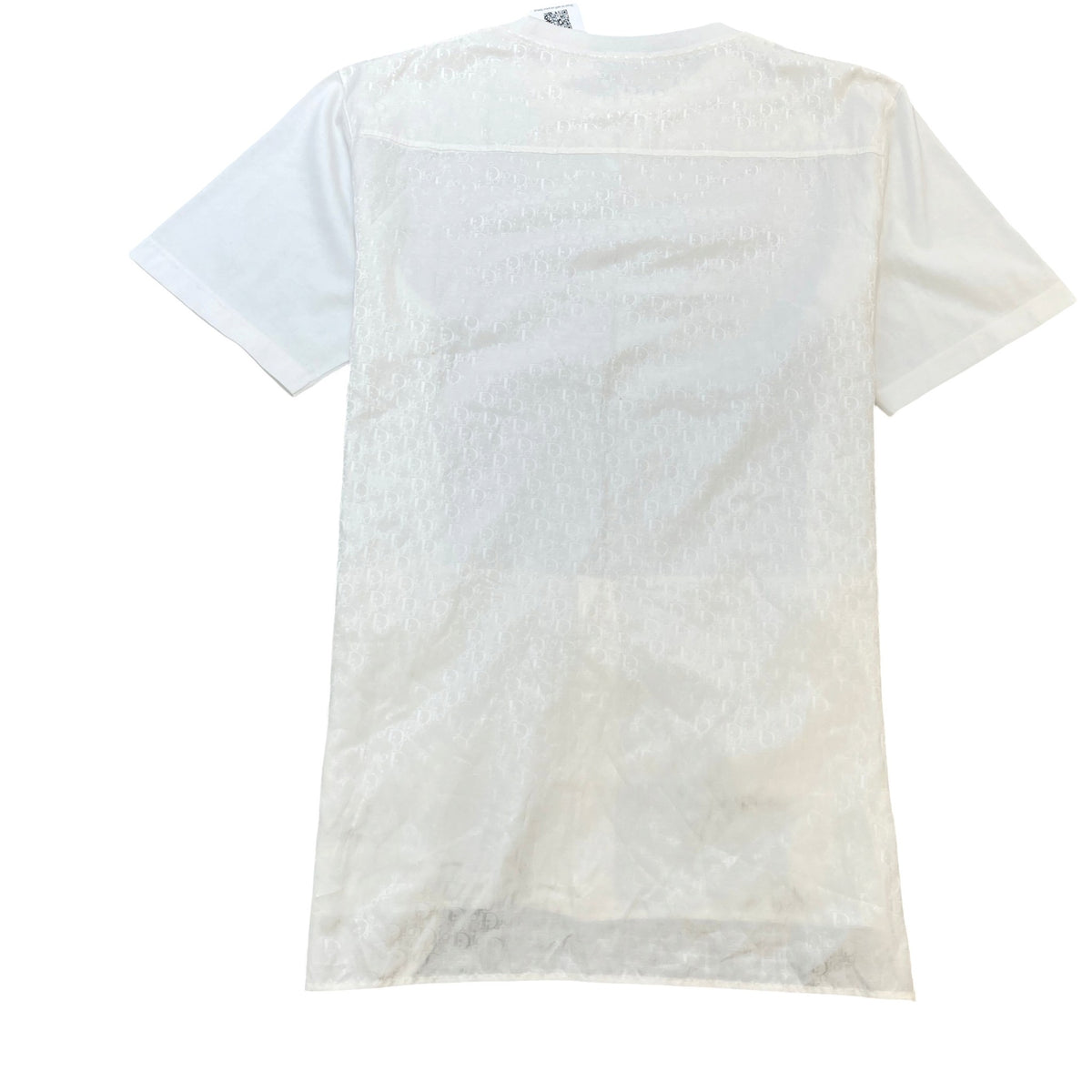 Men's Oblique Layered T-Shirt White Size XL - Photo 2