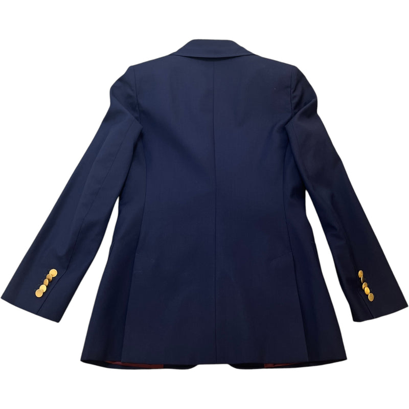 Women's Single Breasted Blazer Jacket Navy Size IT 38 / UK 6
