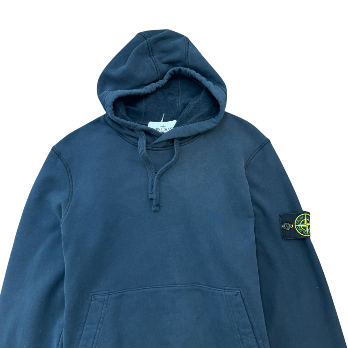 Men's Applique Logo Hoodie Navy Size S - Photo 4