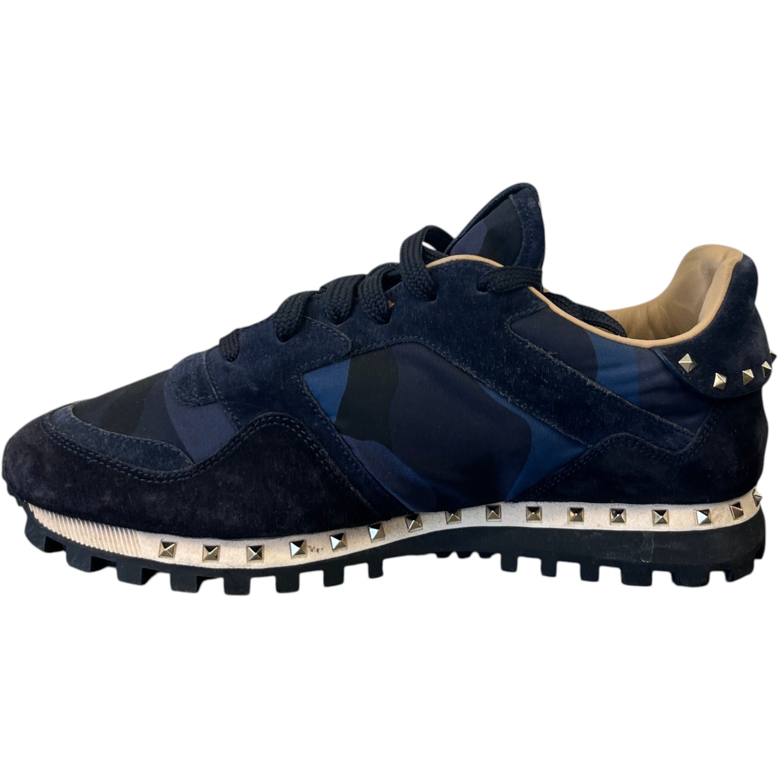 Men's Rockstud Camouflage Low Trainers Navy Size EU 41 / UK 7 - Photo 2