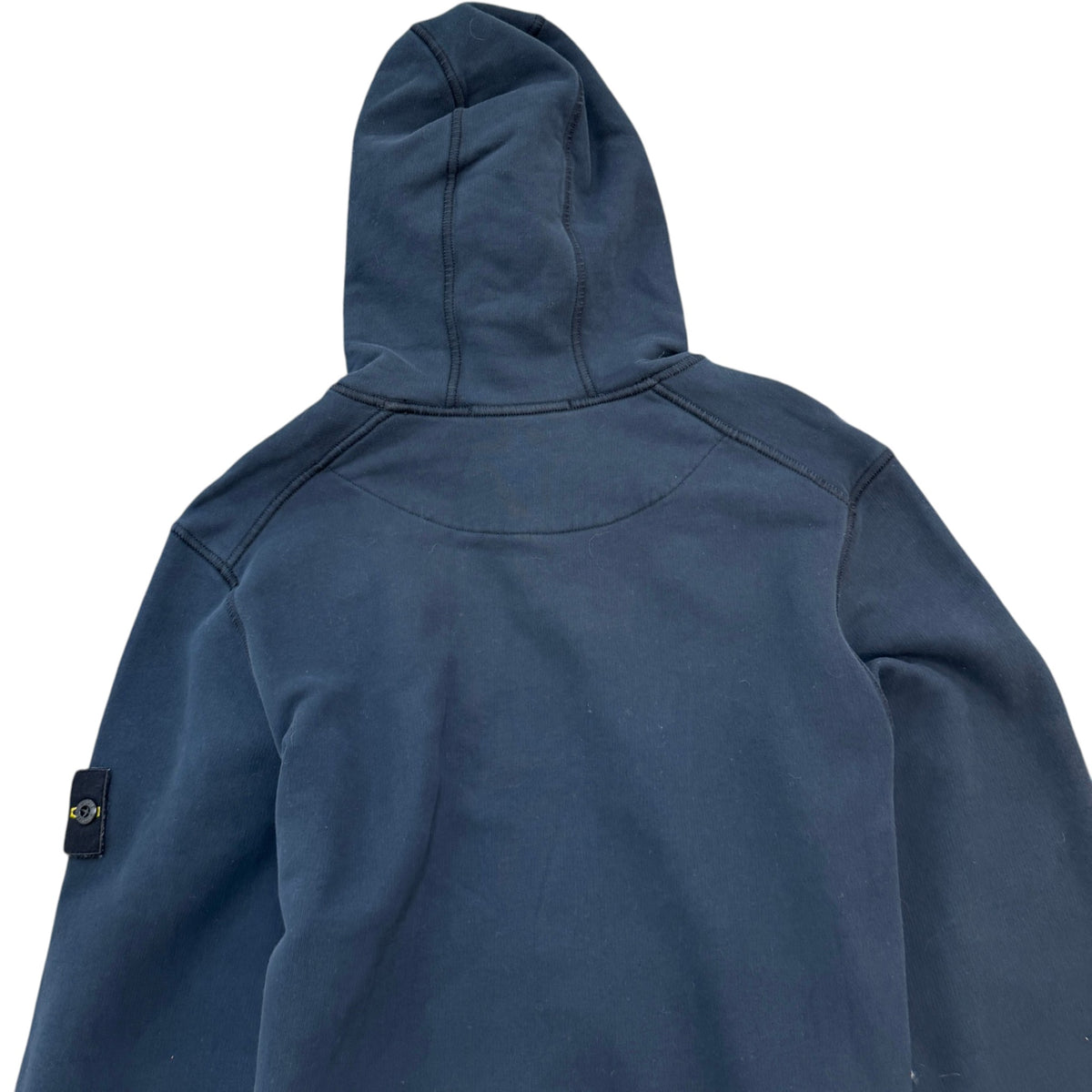 Men's Applique Logo Hoodie Navy Size S - Photo 5
