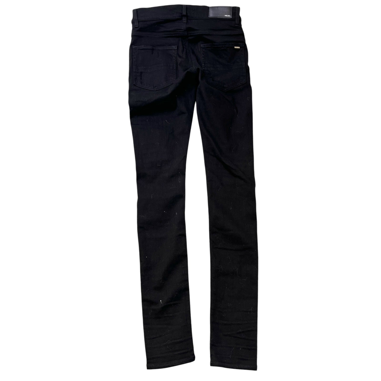 Men's Distressed Jeans Black Size Waist 29" - Photo 2