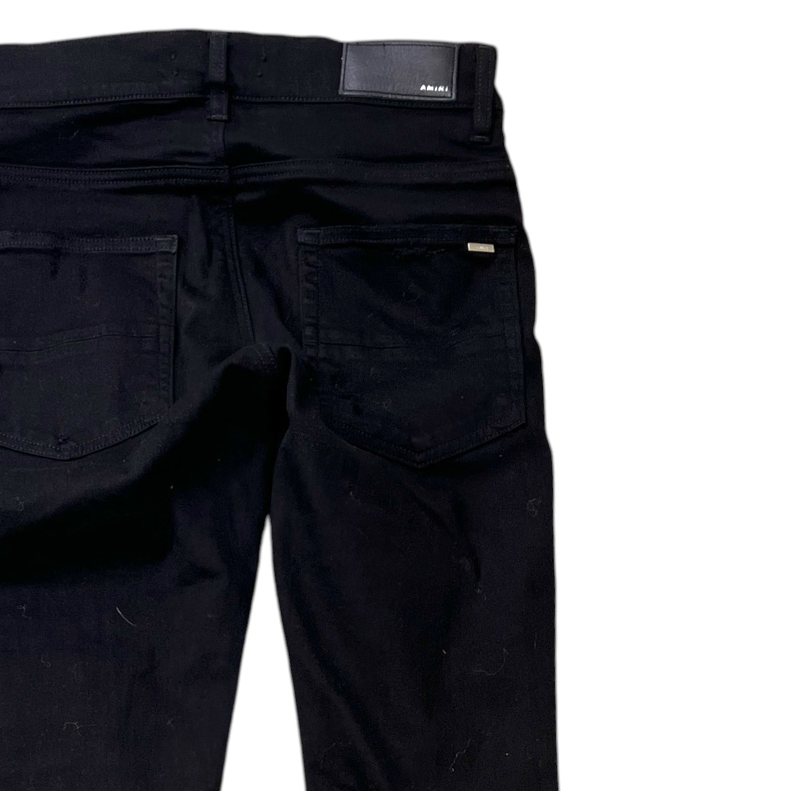 Men's Distressed Jeans Black Size Waist 29" - Photo 4