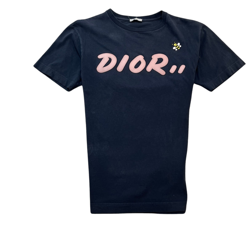 Men's x Kaws Bee Embroidered T-Shirt Navy Size XS
