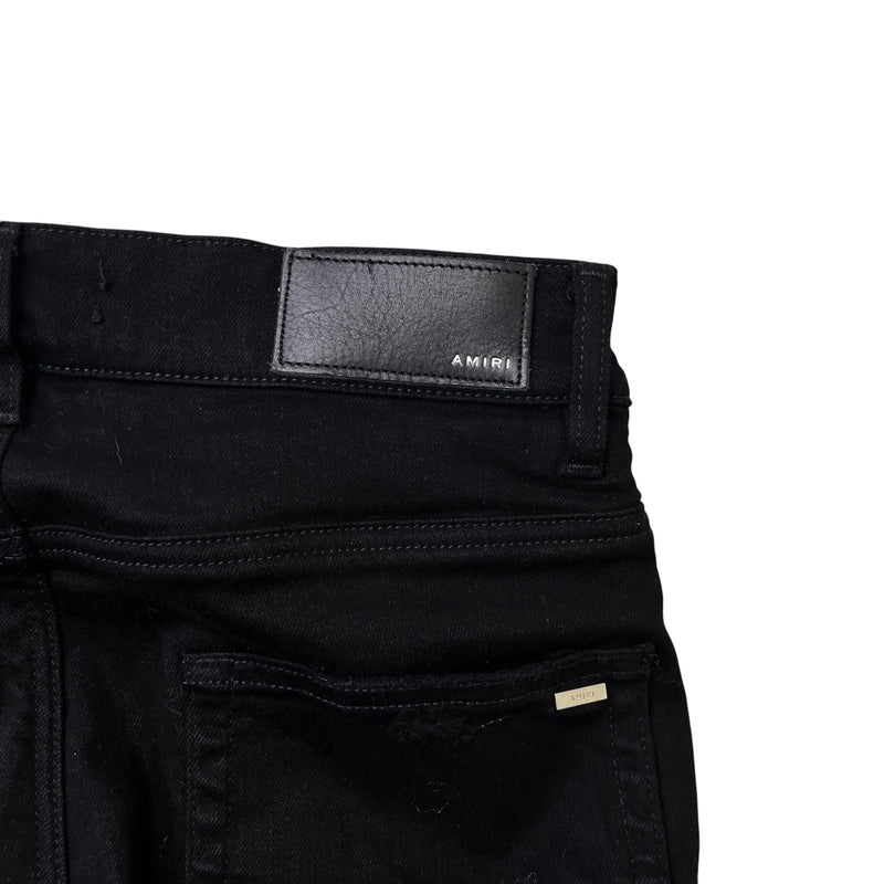 Men's Distressed Jeans Black Size Waist 29"