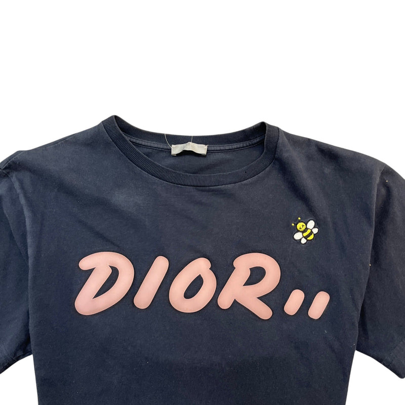 Men's x Kaws Bee Embroidered T-Shirt Navy Size XS