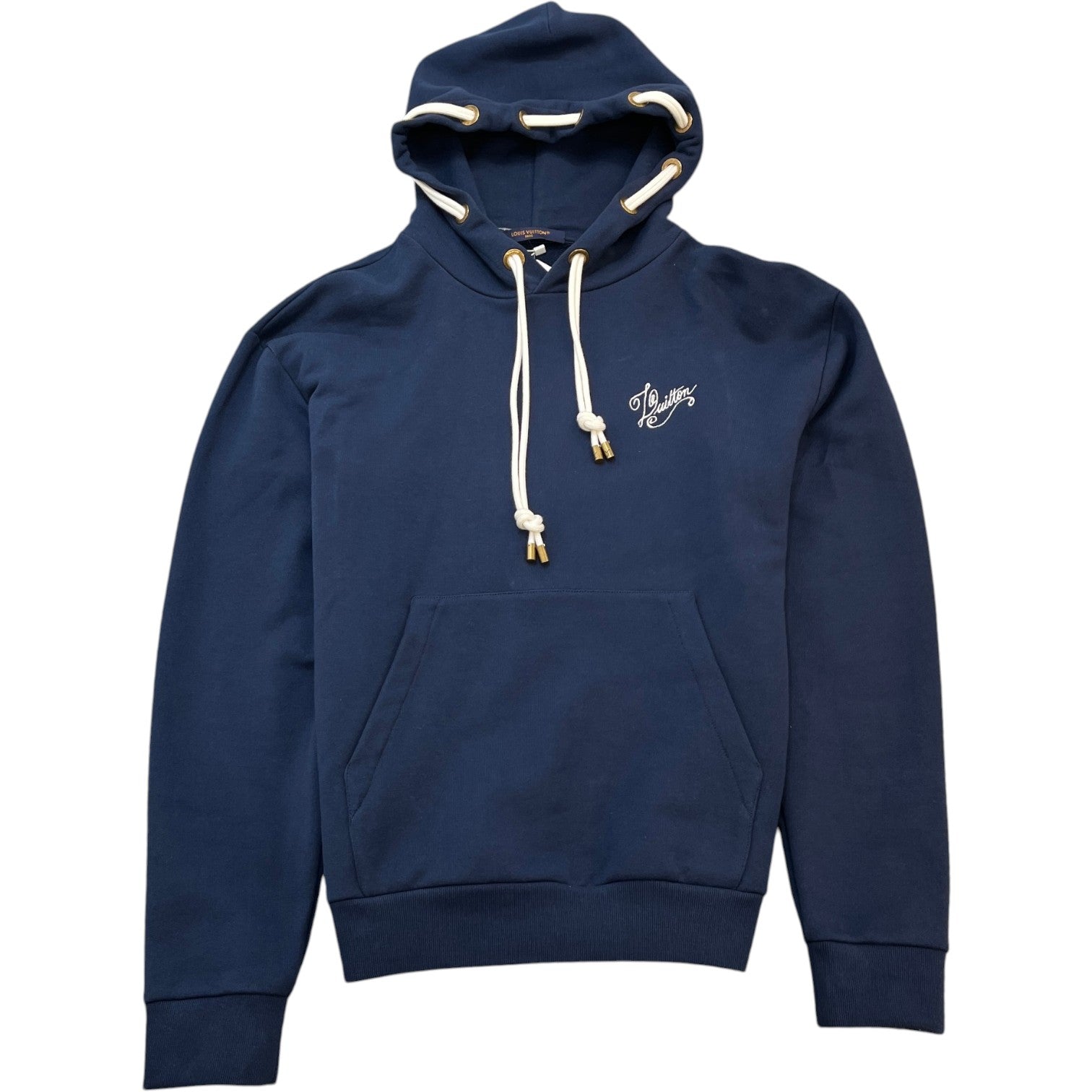 Men's Nautical Ropes Hoodie Navy Size S - Photo 1