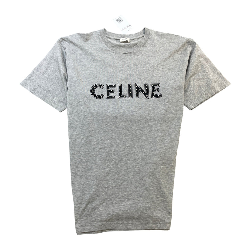 Men's Studded T-Shirt Grey Size L