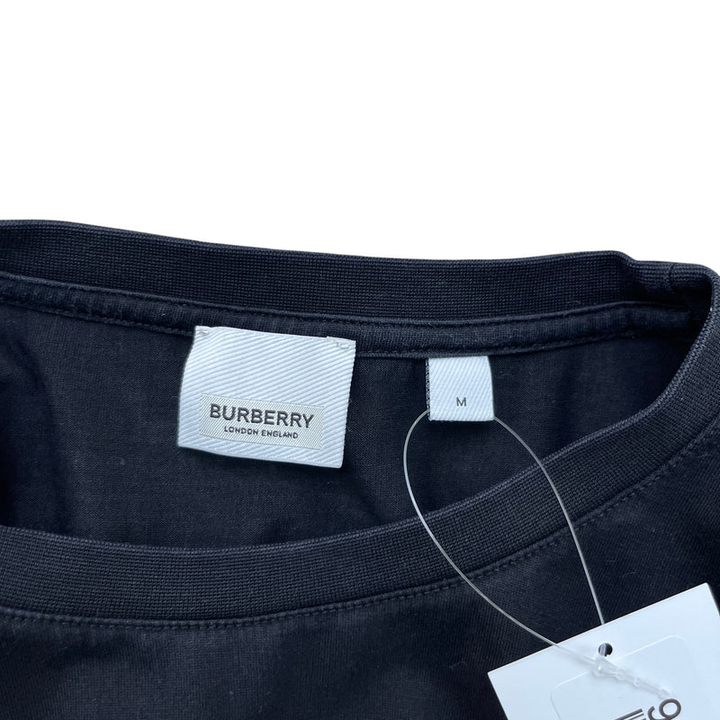Men's Embroidered Logo T-Shirt Black Size M