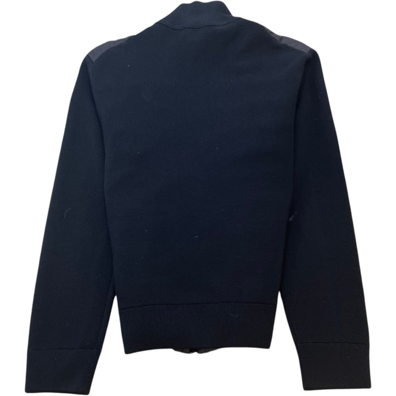 Men's Cardigan Tricot Jacket Navy Size L
