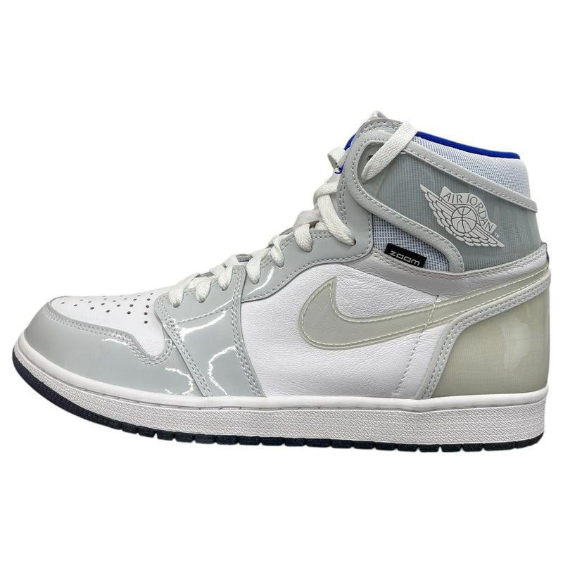 Men's Air Jordan 1 High Zoom Racer Blue High Trainers Grey Size UK 10 / EU 44
