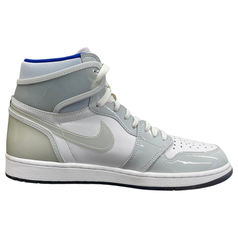 Men's Air Jordan 1 High Zoom Racer Blue High Trainers Grey Size UK 10 / EU 44