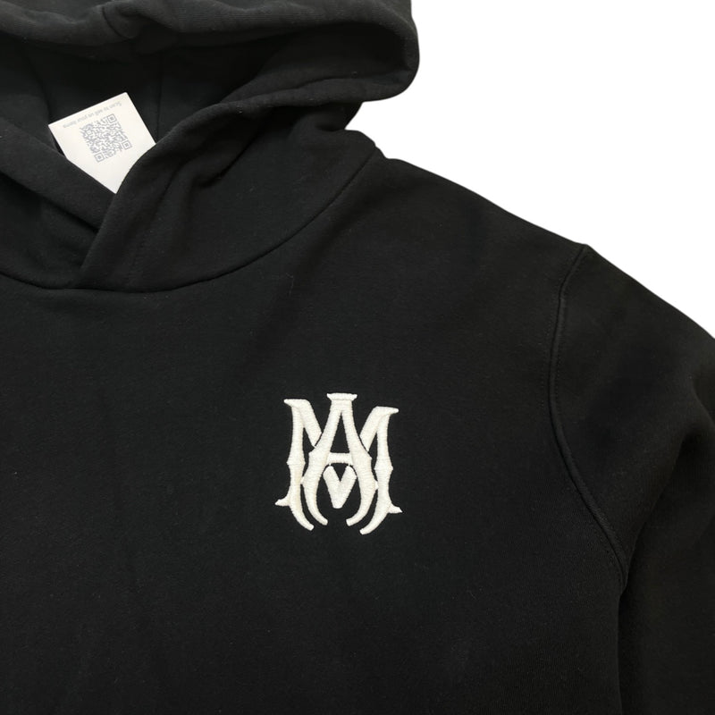 Men's Embroidered Logo Hoodie Black Size XXL