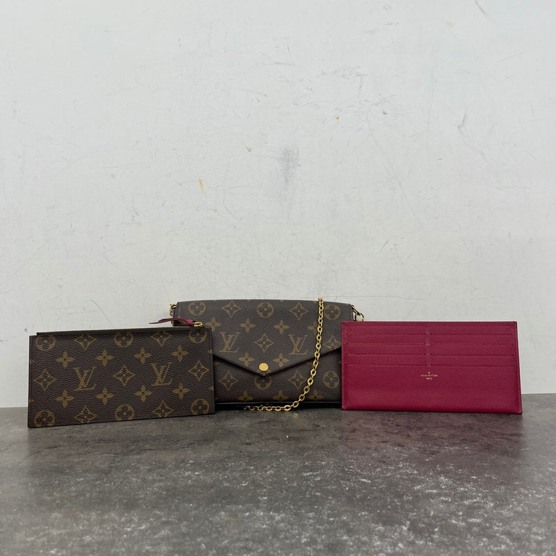Women's Monogram Félicie Pochette Crossbody Bag Brown