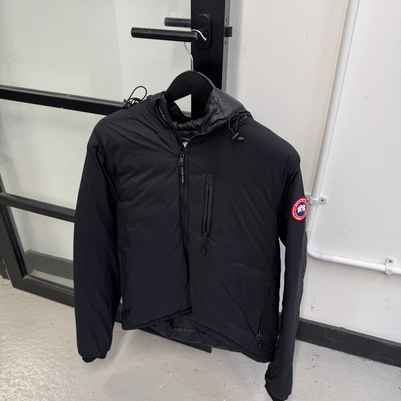 Men's Lodge Hoody Down Jacket Black Size M