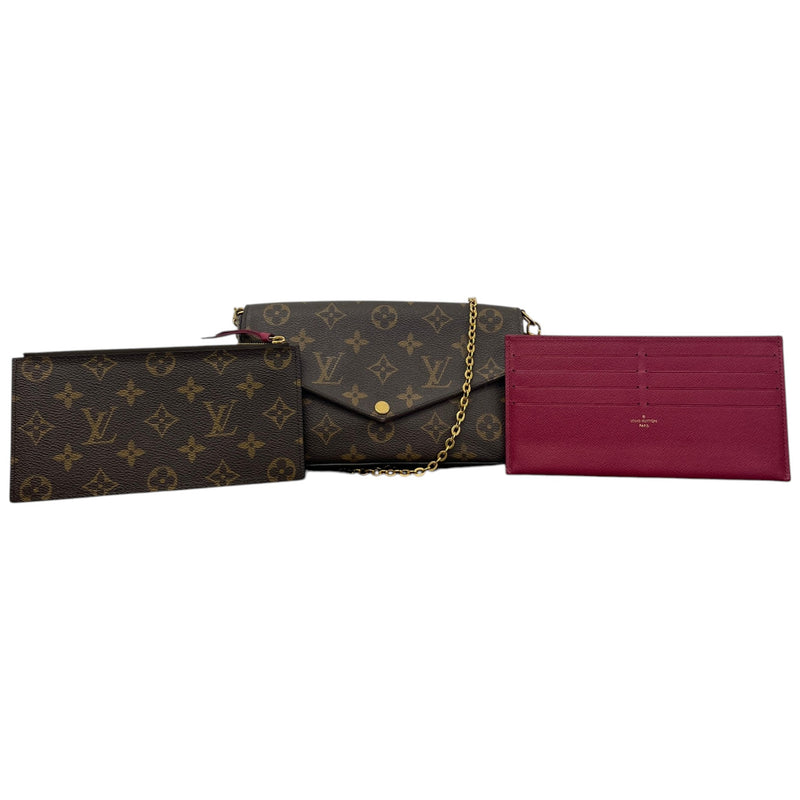 Women's Monogram Félicie Pochette Crossbody Bag Brown