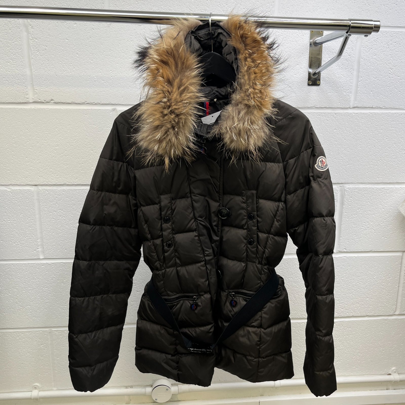 Women's Gene Down Jacket Khaki Size 3 / UK 14 - Photo 11